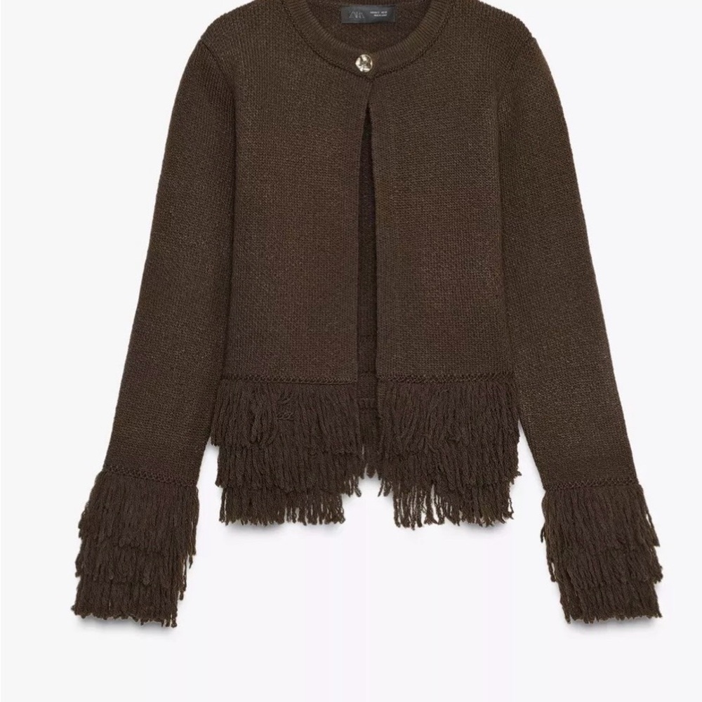 Zara Fringe Cardigan